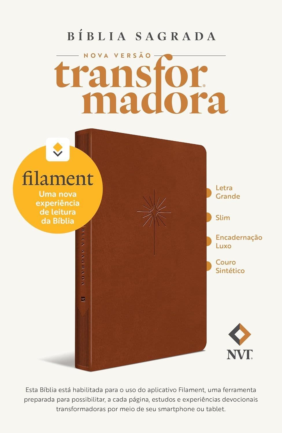 Capa de Bíblia NVT Filament